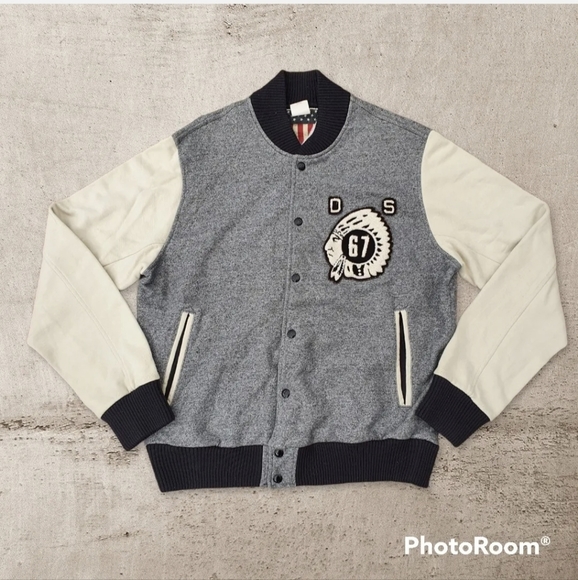 Denim & Supply Ralph Lauren Other - Ralph Lauren Denim Supply Varsity Baseball Jacket L Vgc Indian Chief